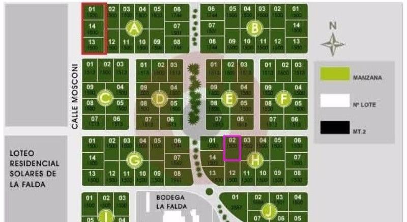 VENTA DE TERRENO EN B° CERRADO LA FALDA 